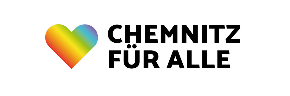 Wahlen 2019 CHEMNITZ FÜR ALLE - Logo Herz und Schriftzug