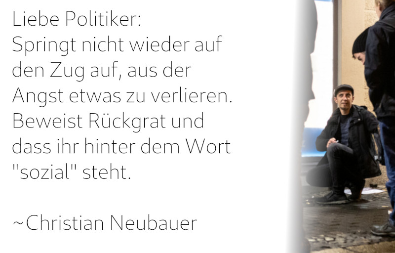 Christian Neubauer - Springt nicht wieder auf den Zug auf, aus der Angst etwas zu verlieren...